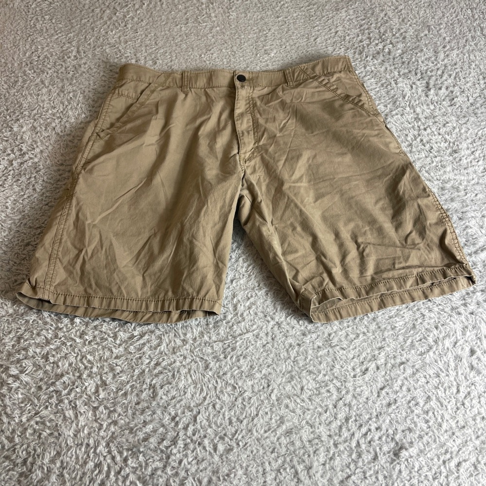Wrangler Mens Outdoor Series Cargo Shorts Tan Khaki Size 36 61SHWDH Stretch